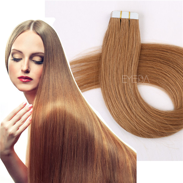 Double drawn tape in extensions European hair market YJ267